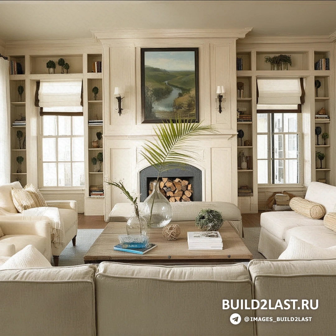 Гостиная с кирпичной стеной, панорамным остеклением и диваном